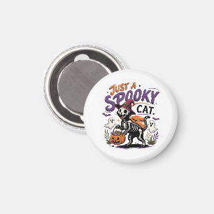 Aimant Juste un chat effrayant Halloween