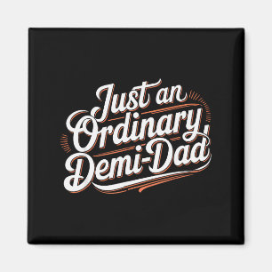 Aimant Juste un demi-papa ordinaire Papa vintage fille Gr