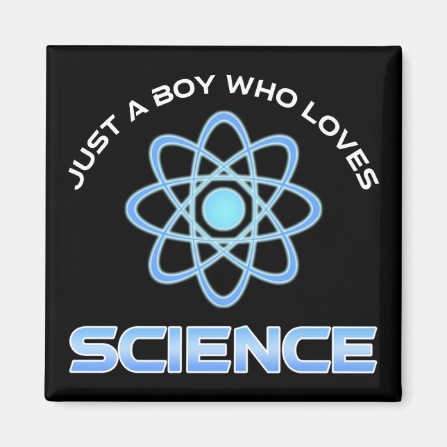 Aimant Juste un garçon qui aime la science (Devant)