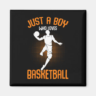 Aimant Juste un garçon qui aime le joueur de basket-ball