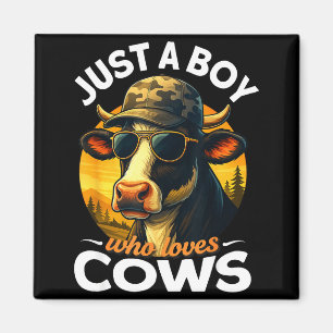 Aimant Juste un garçon qui aime les vaches Enfants d'agri