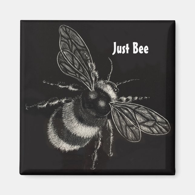 Aimant "Juste une abeille" (Devant)