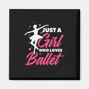 Aimant Juste Une Fille Qui Aime La Danse De Ballet