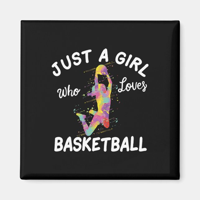 Aimant Juste Une Fille Qui Aime La Fille De Basket (Devant)
