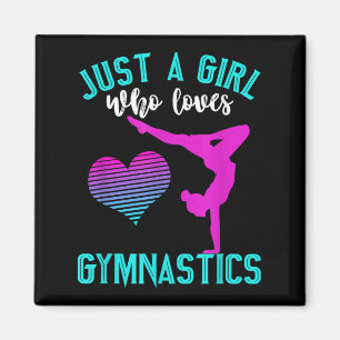 Aimant Juste Une Fille Qui Aime La Gymnastique Drôle Gymn