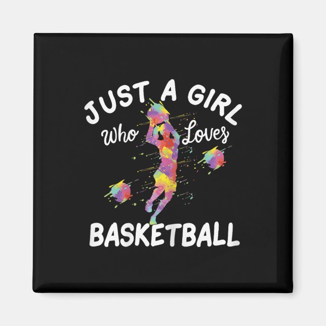 Aimant Juste Une Fille Qui Aime Le Basket-Ball (Devant)