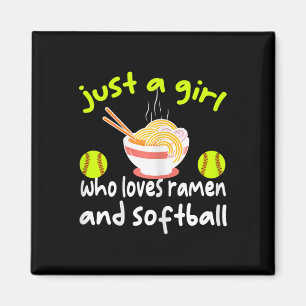 Aimant Juste une fille qui aime le ramen et softll drôle 