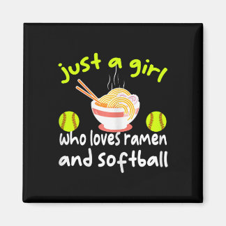 Aimant Juste une fille qui aime le ramen et softll drôle 