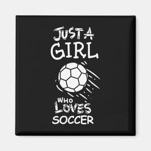 Aimant Juste une fille qui aime le soccer