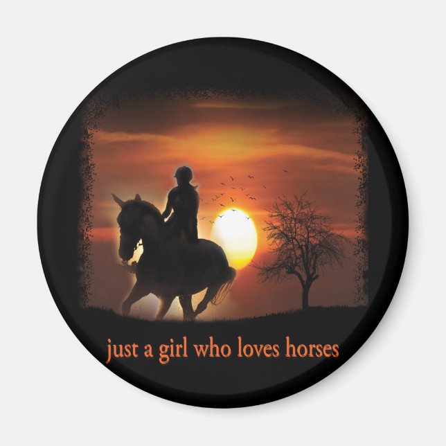Aimant juste une fille qui aime les chevaux (Devant)