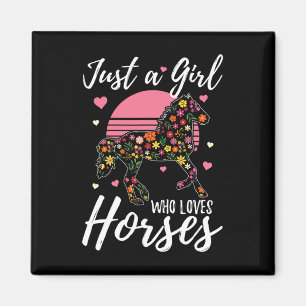 Aimant Juste Une Fille Qui Aime Les Chevaux Chemise Femme