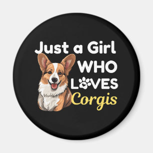 Aimant Juste une fille qui aime les Corgis
