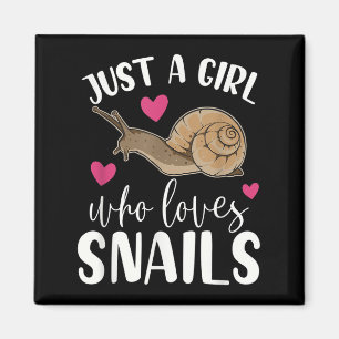 Aimant Juste Une Fille Qui Aime Les Escargots Drôle Citer