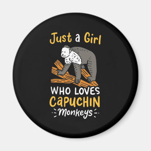 Aimant Juste Une Fille Qui Aime Les Singes Capucins