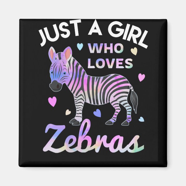 Aimant juste une fille qui aime les zèbres (Devant)