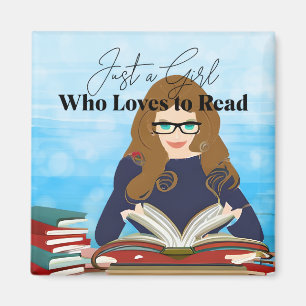 Aimant Juste une fille qui aime lire