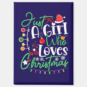 Aimant Juste Une Fille Qui Aime Noël