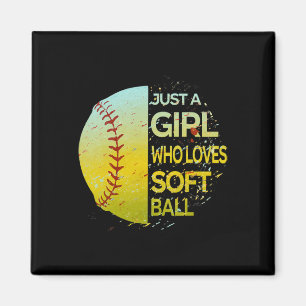 Aimant Juste une fille qui aime Softll - Design divisé Gr