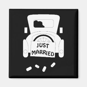 Aimant Juste une voiture mariée