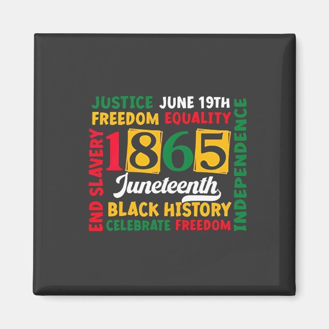 Aimant Justice 19 juin Liberté Égalité 1865 (Devant)