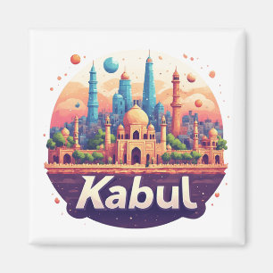 Aimant Kaboul Afghanistan Cadeau d'héritage pour voyageur