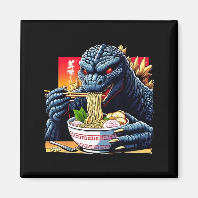 Aimant Kaiju drôle mangeant un amant de monstre japonais  (Devant)