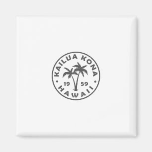 Aimant Kailua-kona Hawaii Palmier Hommes Femmes Filles Ga