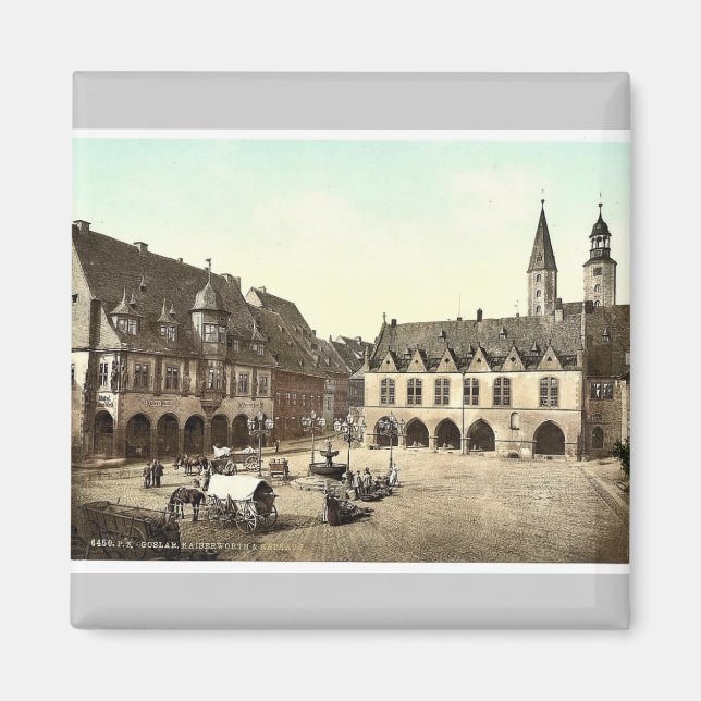 Aimant Kaiserworth et hôtel de ville, Goslar, Hartz, Alle (Devant)