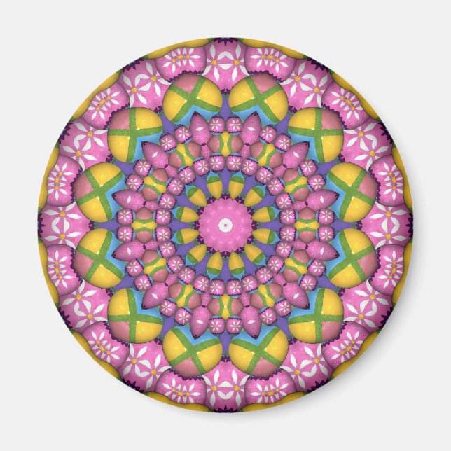 Aimant Kaleidoscope à oeufs de Pâques (Devant)