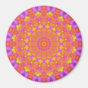 Aimant Kaleidoscope Abstrait psychédélique coloré