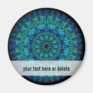 Aimant Kaléidoscope Blue Green Gems