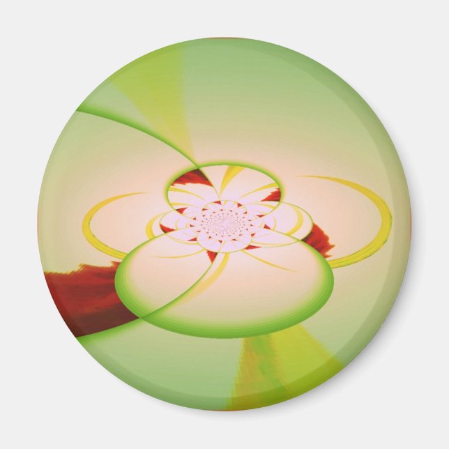 Aimant Kaleidoscope - Conception abstraite (Devant)