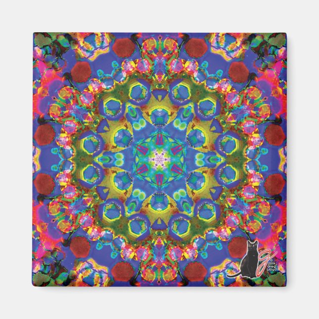 Aimant Kaléidoscope Doily (Devant)