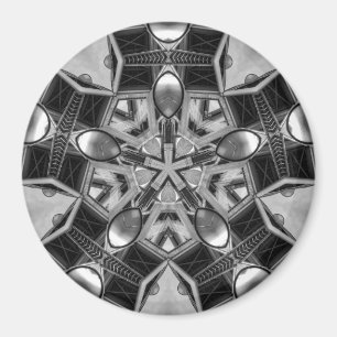 Aimant Kaléidoscope gris foncé Star...