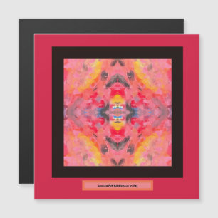 Aimant kaléidoscope rose Abstrait