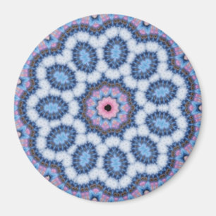 Aimant kaléidoscope rose bleu de n