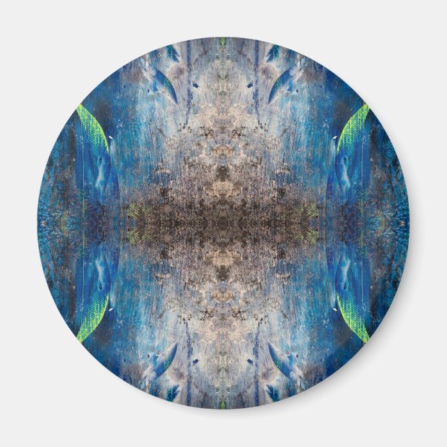 Aimant Kaléidoscopique abstrait bunt bohemien mandala (Devant)