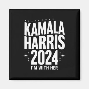 Aimant Kamala 2024 Soutien Je suis avec elle Kamala Harri