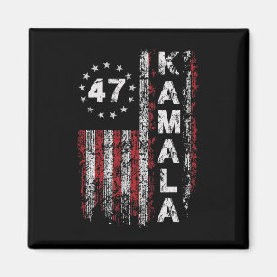 Aimant Kamala 47 Kamala47 Président Usa America Drapeau 2