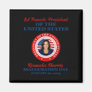 Aimant Kamala Harris 1ère femme Présidente Inauguration P