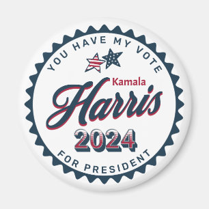 Aimant Kamala Harris 2024 Mon vote est grand