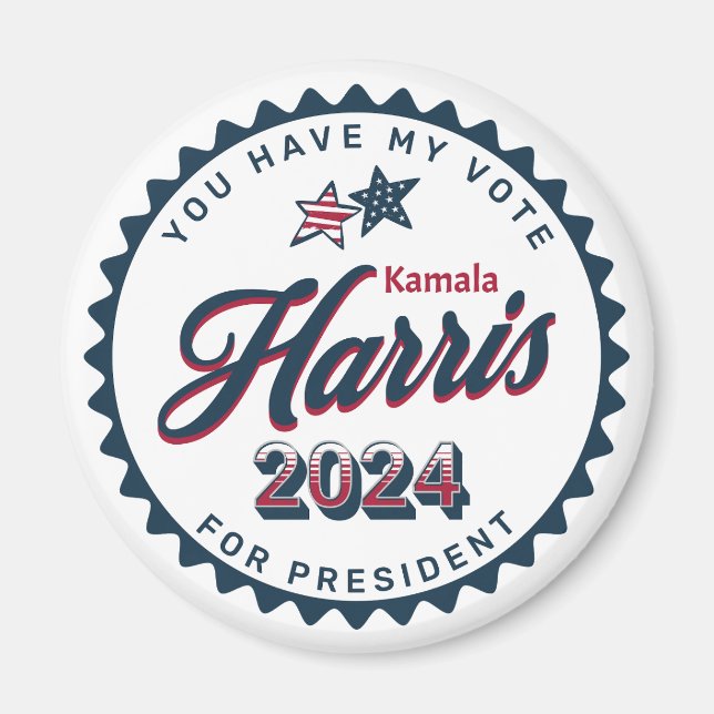 Aimant Kamala Harris 2024 | Mon vote est grand (Devant)