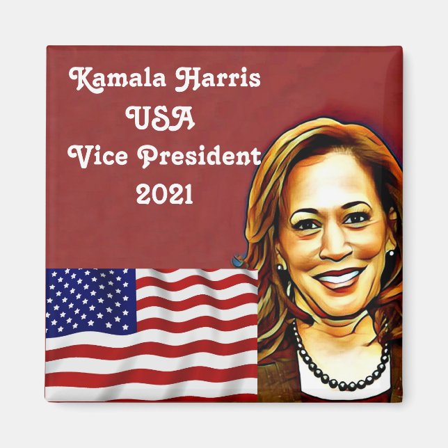 Aimant Kamala Harris 46e Vice-Présidents (Devant)