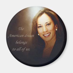Aimant Kamala Harris. American Dream appartient à nous to