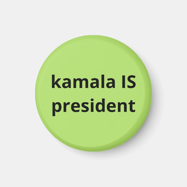 Aimant Kamala Harris est la présidente des élections de 2 (Devant)