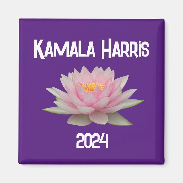 Aimant Kamala Harris Lotus 2024 (Devant)