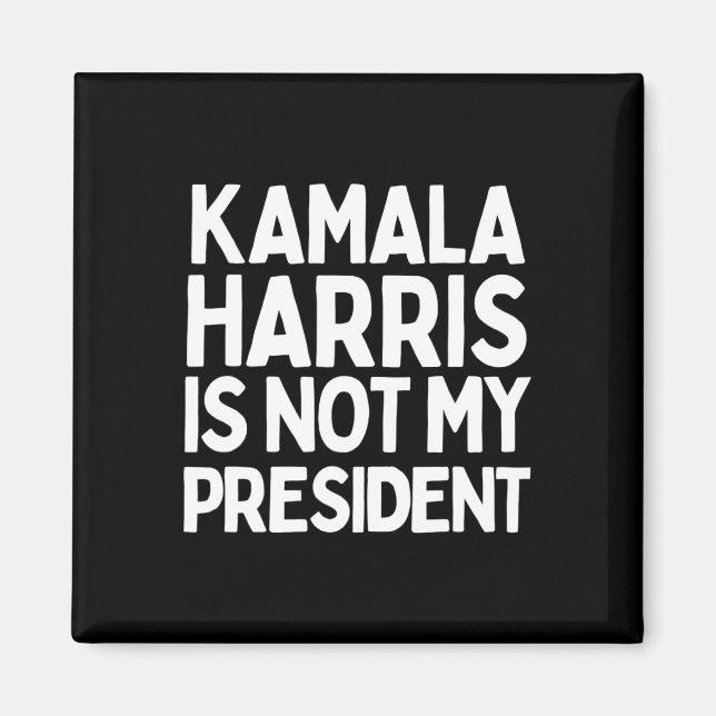 Aimant Kamala Harris n'est pas mon président - Don Pro Tr (Devant)