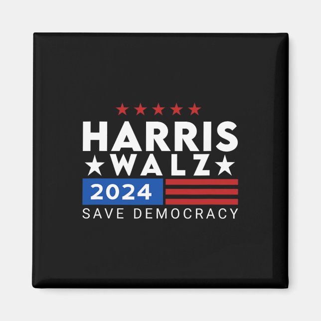 Aimant Kamala Harris Tim WAlzheimer V.p Vice-présidente 4 (Devant)