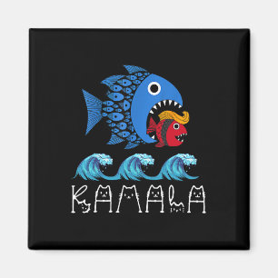 Aimant Kamala sur Trump Blue Wave Big Fish Mange Small Fi
