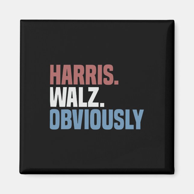 Aimant Kamala W Évidemment 2024 Harris Waltz 2024 Electio (Devant)